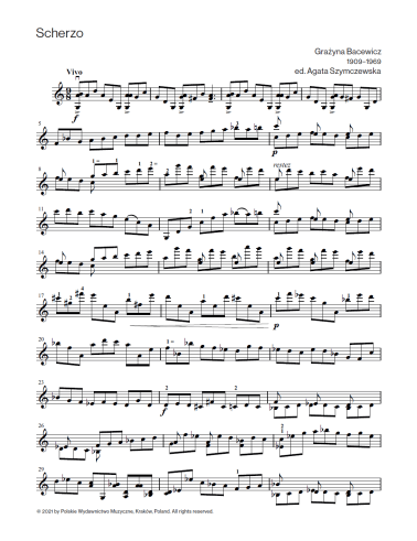 Partita, Scherzo