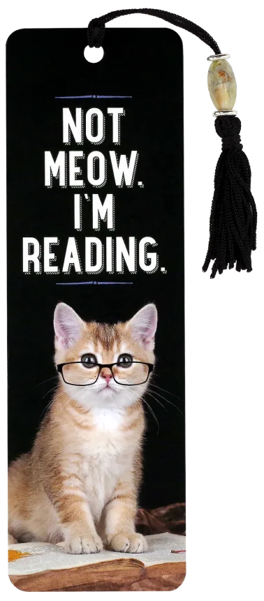 Zakładka do książki "Not meow, I'm reading"