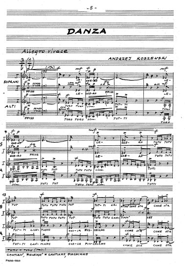 Canzone e Danza