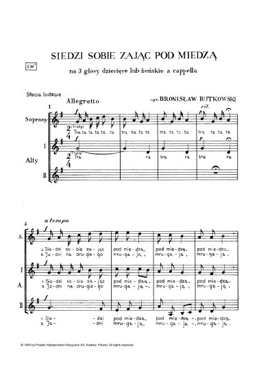 Siedzi sobie zając pod miedzą