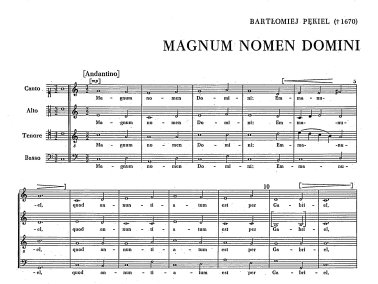 Magnum nomen Domini, Resonet in laudibus