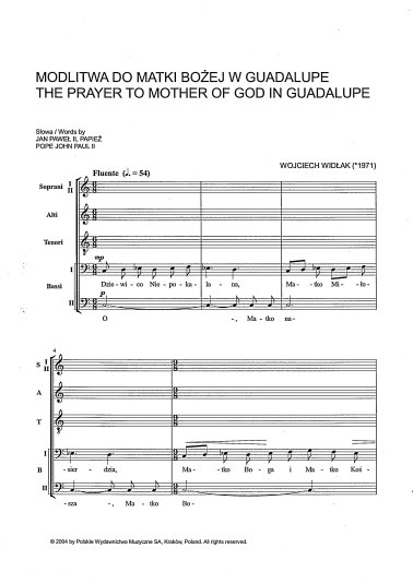 Modlitwa do Matki Bożej w Guadalupe