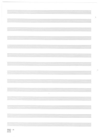 Papier nutowy A4 stojący 14 linii
