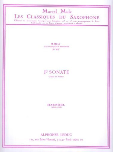 I Sonata na flet i fortepian
