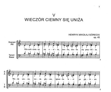 Wieczór ciemny się uniża