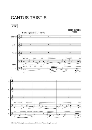 Cantus tristis