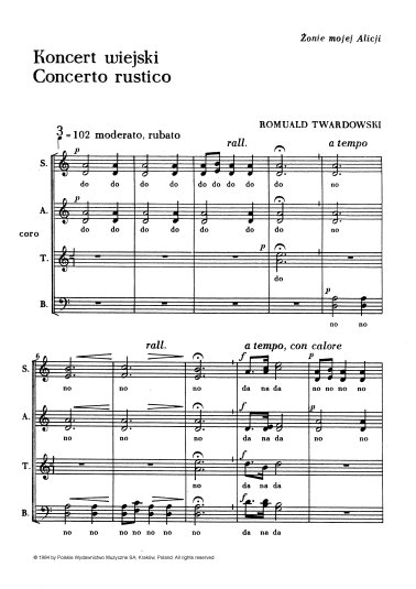 Concerto rustico. Koncert wiejski