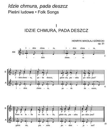 Idzie chmura, pada deszcz