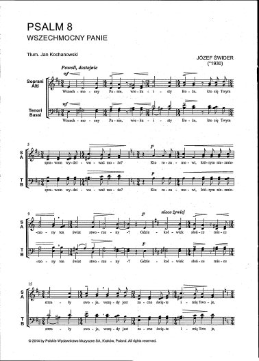Psalm 8. Wszechmocny Panie