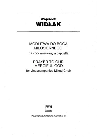 Modlitwa do Boga miłosiernego