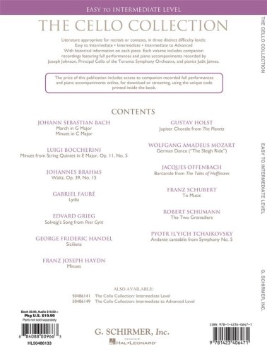 Cello Collection. Easy to Intermediate Level