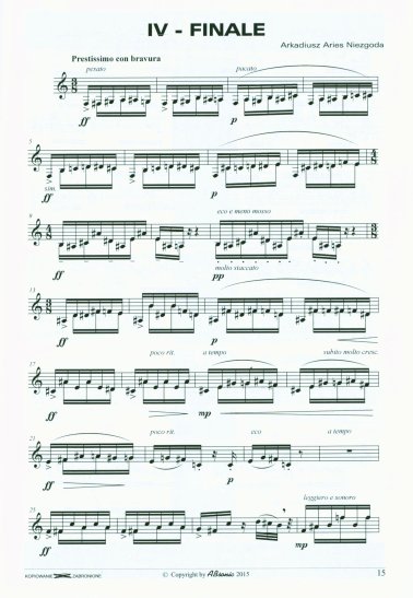 Quatre compositions pour clarinette