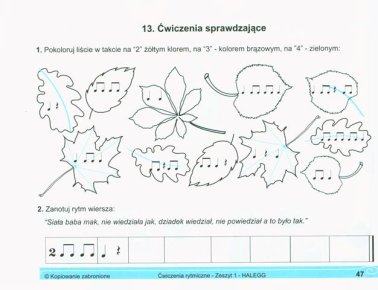 Ćwiczenia rytmiczne dla dzieci. Materiały pomocnicze do rytmiki.
