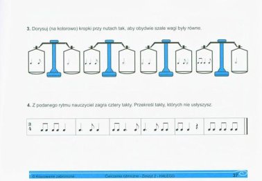 Ćwiczenia rytmiczne dla dzieci. Materiały pomocnicze do rytmiki.