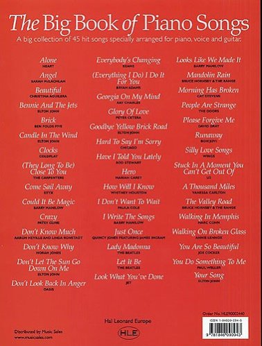 The Big Book of Piano Songs