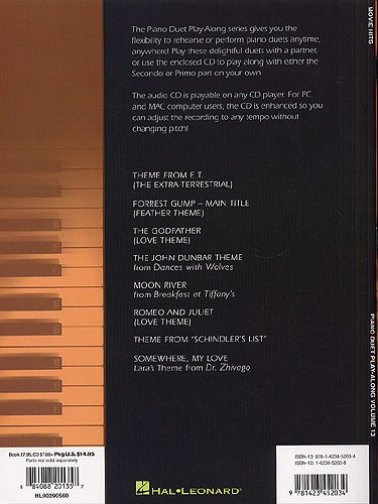 Movie Hits: Piano Duet Play-Along vol. 13