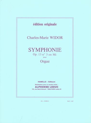Symfonia nr 3 op. 13 na organy
