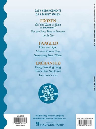 Songs from Frozen, Tangled and Enchanted