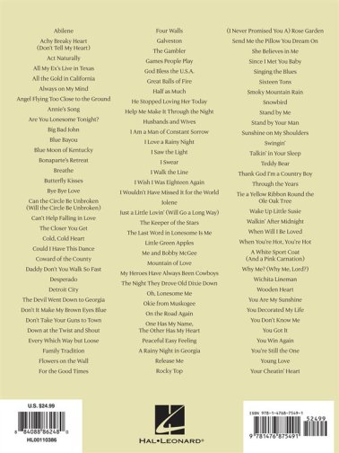 Country Music And Lyrics For 100 Classic Songs