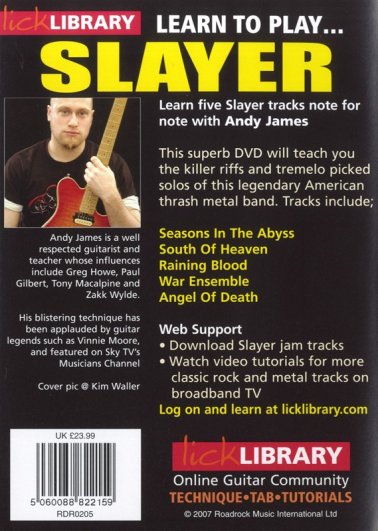 Lick Library: Learn to play... Slayer
