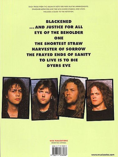 ...And Justice For All Guitar Tab Edition