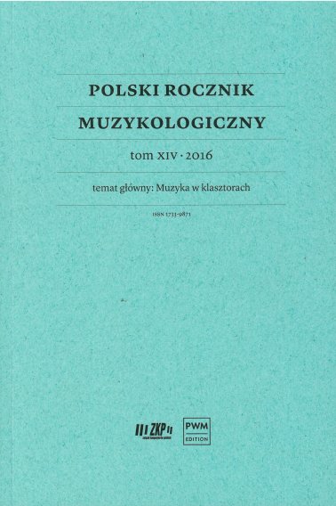 Polski Rocznik Muzykologiczny tom XIV 2016