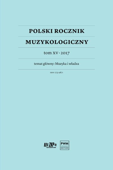 Polski Rocznik Muzykologiczny tom XV 2017