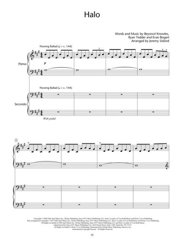 Pop Hits for Piano Duet - Popular Songs Series