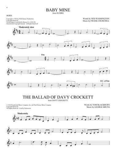 101 Disney Songs na waltornię