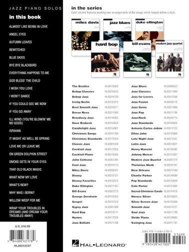 Late Night Jazz. Jazz Piano Solos Vol. 27