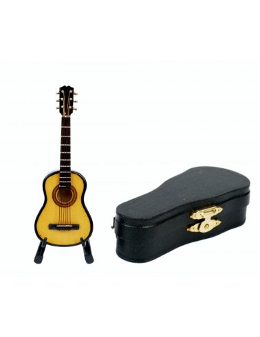 Gitara miniaturka z futerałem