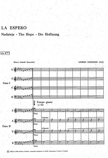 La Espero (Nadzieja)