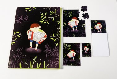 Puzzle magnetyczne "Akordeonista"