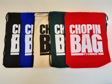 Plecak - Worek bawełniany czerwony "Chopin bag"