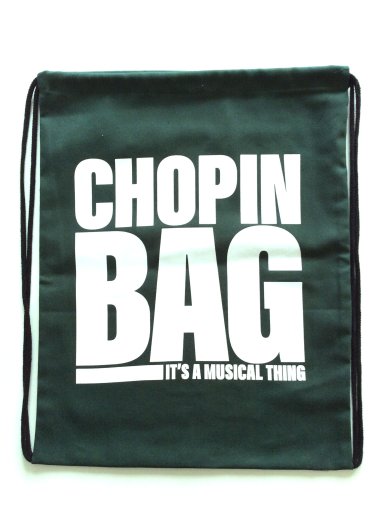 Plecak - Worek bawełniany zielony "Chopin bag"