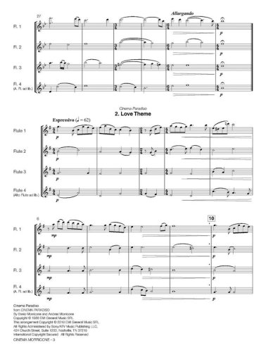 Cinema Morricone na kwartet fletowy