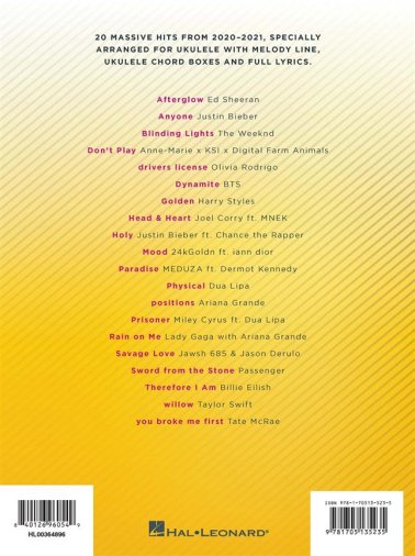 Chart Hits of 2020-2021 na ukulele