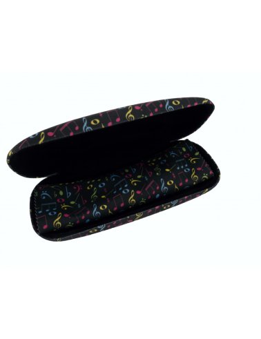 Etui na okulary "SYMBOLE MUZYCZNE" + mikrofibra