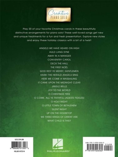 Creative Piano Solo: Christmas Carols