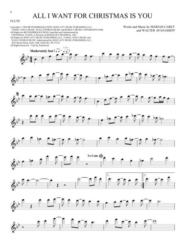 101 Christmas Songs na flet