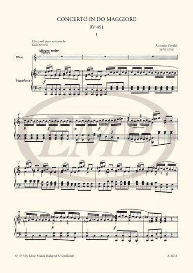 Koncert C-dur na obój i fortepian RV 451