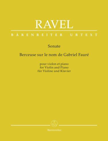 Sonata. Berceuse sur le nom de Fauré