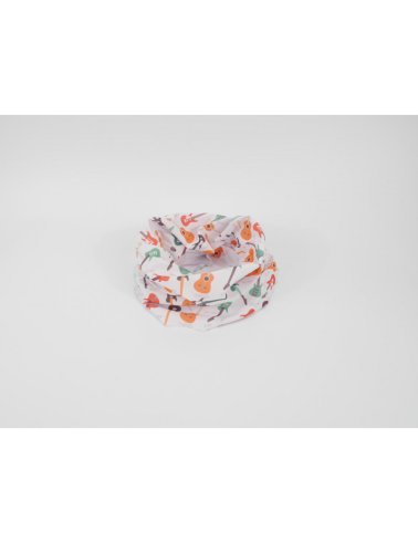 Komin / bandana biała w gitary