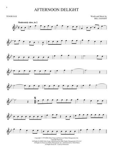 101 Popular Songs na saksofon tenorowy