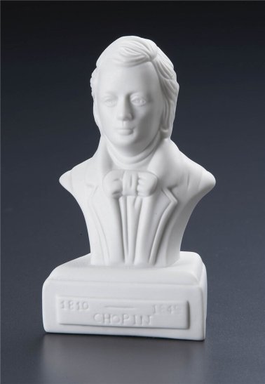 Popiersie Chopina - statuetka z porcelany