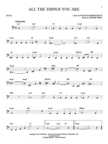 101 Jazz Songs na wiolonczelę