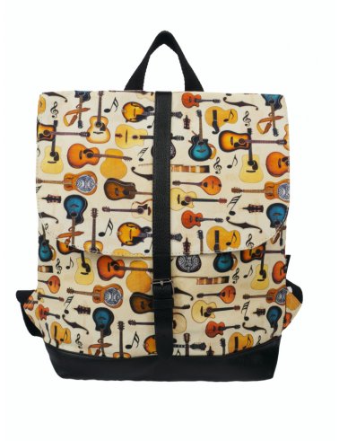 Plecak "Passionate" w gitary - kremowy