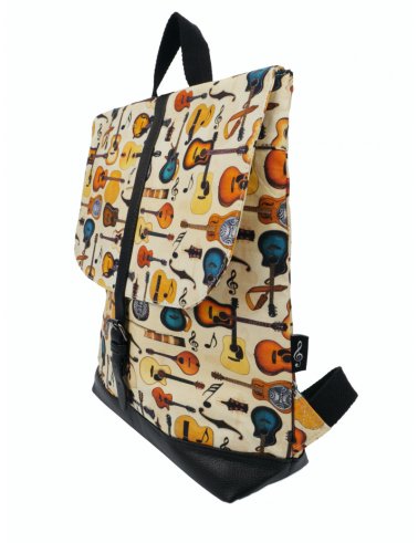 Plecak "Passionate" w gitary - kremowy