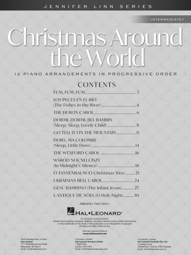 Christmas Around the World na fortepian