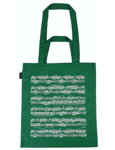 Torba 2w1 zielona w nuty